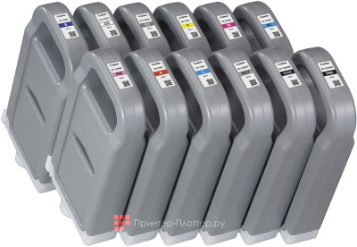 Комплект картриджей Canon PFI-1700 (C,M,Y,PBK,MBK,PC,PM,GY,PGY,R,B,CO) 12 шт x 700 мл