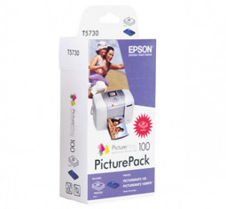 Картридж Epson T5730 Picturepack (BK,C,M,Y) 4шт + бумага