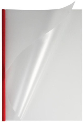 Обложки OPUS C-Bind easyCover, A4, 10 мм, мягкие, матовые полупрозрачные, красные, 30 шт.