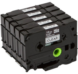 Brother плёнка для наклеек HGE-131V5 (transparent), 12 x 8 мм, 5 шт.
