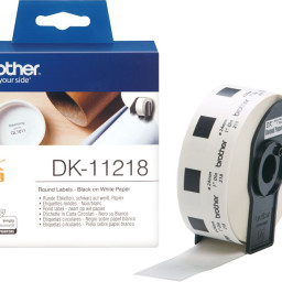 Brother адресные наклейки DK11218, диаметр 24 мм, 1000 шт.