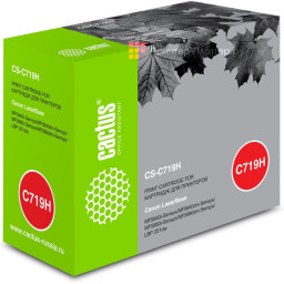 Картридж лазерный Cactus CS-C719H черный (6400стр.) для Canon MF5840dni-Sensys/MF5880dni, LBP6300i/6650i