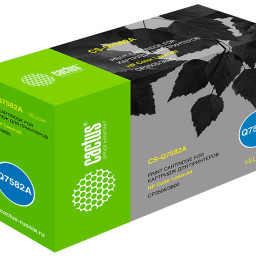 Картридж лазерный Cactus CS-Q7582A желтый (6000 стр.) для HP LJ CP3505/3800