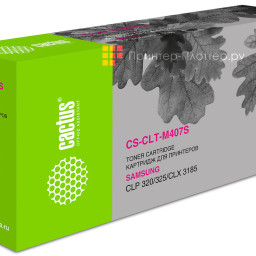 Картридж лазерный Cactus CS-CLT-M407S пурпурный (1000стр.) для Samsung CLP320/320n/325/CLX3185/3185n/3185fn