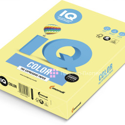 Бумага Mondi IQ Color Trend ZG34, матовая, A4 (210 x 297 мм), 160 г/кв.м, лимонно-желтая (250 листов)