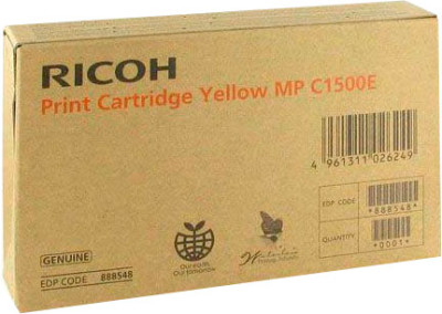 Картридж Ricoh Print Cartridge Type MP C1500E (yellow), 3000 стр.