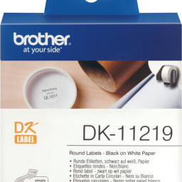 Brother адресные наклейки DK11219, диаметр 12 мм, 1200 шт.