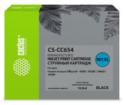 Картридж струйный Cactus CS-CC654 №901 черный (18 мл) для HP DJ 4500/J4580/J4660/J4680