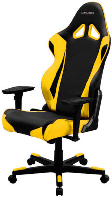Игровое кресло DXRacer Racing OH/RE0/NY (чёрно-желтый)