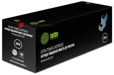 Картридж лазерный Cactus CS-CF230X-MPS черный (5000 стр.) для HP LJ 203/227