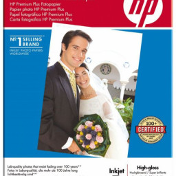 Бумага HP Premium Plus High-Gloss Photo Paper, глянцевая, A4 (210 x 297 мм), 280 г/кв.м (20 листов)
