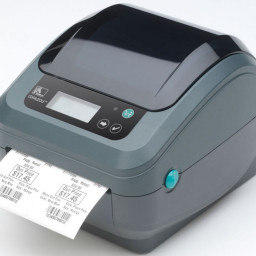 Термопринтер Zebra GX420d 203 DPI, EU/UK Cords, RS232, USB, Wi-Fi, LCD, нож