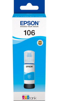 Чернила Epson 106 EcoTank Ink Bottle (cyan), 5000 стр.