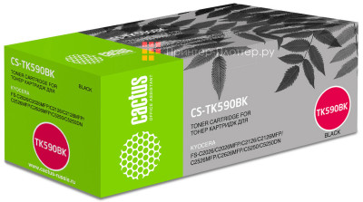 Картридж лазерный Cactus CS-TK590BK черный (7000 стр.) для Kyocera FS-C2026MFP/C2126MFP/C2526MFP/C2626MFP/C5250DN