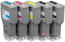 Комплект картриджей Canon PFI-207 (MBK,BK,M,C,Y) 5 шт х 300 мл