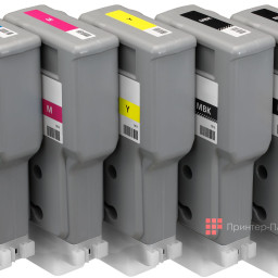 Комплект картриджей Canon PFI-207 (MBK,BK,M,C,Y) 5 шт х 300 мл