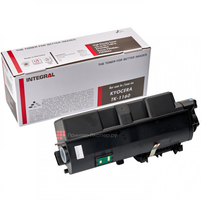 Тонер-картридж Integral Toner TK-1160 для Kyocera, 7200 стр.