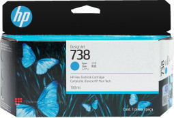 Картридж HP Ink Cartridge 738 (cyan), 130 мл