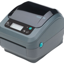 Термопринтер Zebra GX420d 203 DPI, EU/UK Cords, RS232, USB, Wi-Fi, LCD, отделитель