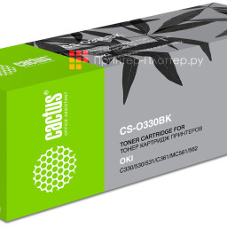 Картридж лазерный Cactus 44469809 CS-O330BK черный (3500стр.) для Oki C330/530