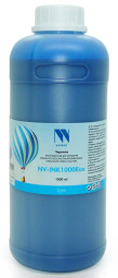 Чернила NV PRINT экосольвентные NV-INK1000CEco для аппаратов MIMAKI, ROLAND, MUTOH, 1000 мл, Cyan