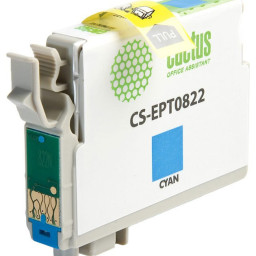 Картридж струйный Cactus CS-EPT0822 голубой (13.8мл) для Epson Stylus Photo R270/290/RX590