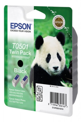 Картридж Epson T0501 комплект (black) 2шт