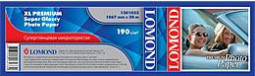 Бумага с покрытием Lomond XL Premium Super Glossy Photo Paper, глянцевая, 190 г/кв.м, 1067 мм, 30 м