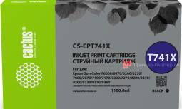 Картридж Cactus Cartridge CS-EPT741X для Epson SureColor SC-7200, 9200, F6200 (black), 1000 мл