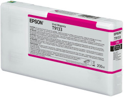 Картридж Epson T9133 (vivid magenta), 200 мл