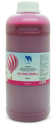 Чернила NV PRINT экосольвентные NV-INK1000MEco для аппаратов MIMAKI, ROLAND, MUTOH, 1000 мл, Magenta