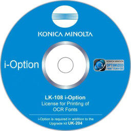Konica Minolta шрифты OCR Fonts LK-108