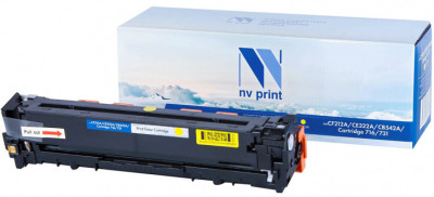 Картридж NVP совместимый NV-CF212A/CE322A/CB542A/NV-716/731 Yellow универсальные для HP/Canon LaserJet Pro 200 color MFP M276n/ MFP M276nw/ 200 M251n/ M251nw/ CM1415fn/ CM1415fnw/ CP1525n/ CP1525nw/ LBP 7100 i-Sensys 7100CN/ 7110/ 7110CW/ MF 623CN/ 628CW/