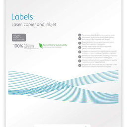 Бумага самоклеящаяся Xerox Labels Laser/Copier, матовая, A4 (210 x 297 мм), 36 наклеек, 100 листов
