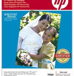 Бумага HP Premium Plus Satin-matt Photo Paper, матовая, 10 x 15 см (100 x 150 мм), 280 г/кв.м (25 листов)