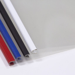 Обложки OPUS C-Bind easyCover, A4, 10 мм, мягкие, прозрачные, серебряные, 30 шт.