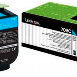 Тонер-картридж Lexmark 708C (cyan), 1000 стр. (PP019629)