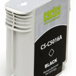 Картридж струйный Cactus CS-C5016A №84 черный (72 мл) для HP DJ 10PS/20PS/30GP/50PS/90/120/130DE