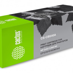Картридж лазерный Cactus CS-CB540A черный (2200 стр.) для HP CLJ CP1215/1515/CM1312