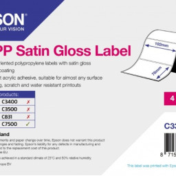 Бумага Epson Satin Gloss Label, 102 мм x 76 мм