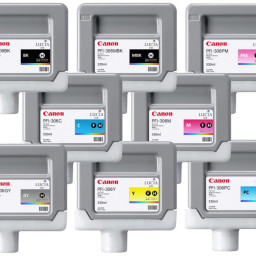 Комплект картриджей Canon PFI-306 (MBK,BK,M,C,Y,GY,PC,PM) 8 шт х 330 мл