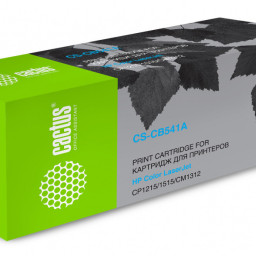 Картридж лазерный Cactus CS-CB541A голубой (1400 стр.) для HP CLJ CP1215/1515/CM1312