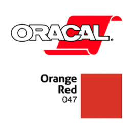 Пленка Oracal 641G F047 (оранжево-красный), 75мкм, 1000мм x 50м (4011363265049)