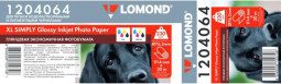 Бумага с покрытием Lomond XL Simply Glossy Inkjet Photo Paper, глянцевая, 230 г/кв.м, 914 мм, 30 м