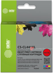 Картридж Cactus Cartridge CS-CL441XL для Canon PIXMA (color), 18 мл