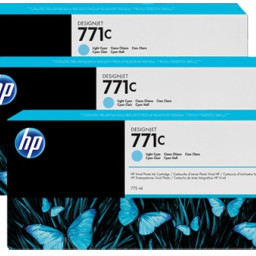 Картридж HP 771c (light cyan) комплект, 3 шт. x 775 мл