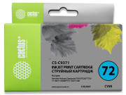 Картридж струйный Cactus CS-C9371 №72 фото голубой (130 мл) для HP DJ T610/T620/T770/T1100/T1100/T1120/T1200