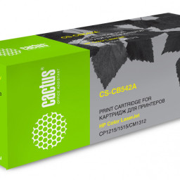 Картридж лазерный Cactus CS-CB542A желтый (1400 стр.) для HP CLJ CP1215/1515/CM1312