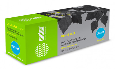 Картридж лазерный Cactus CS-CB542A желтый (1400 стр.) для HP CLJ CP1215/1515/CM1312