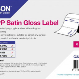 Бумага Epson Satin Gloss Label, 76 мм x 51 мм